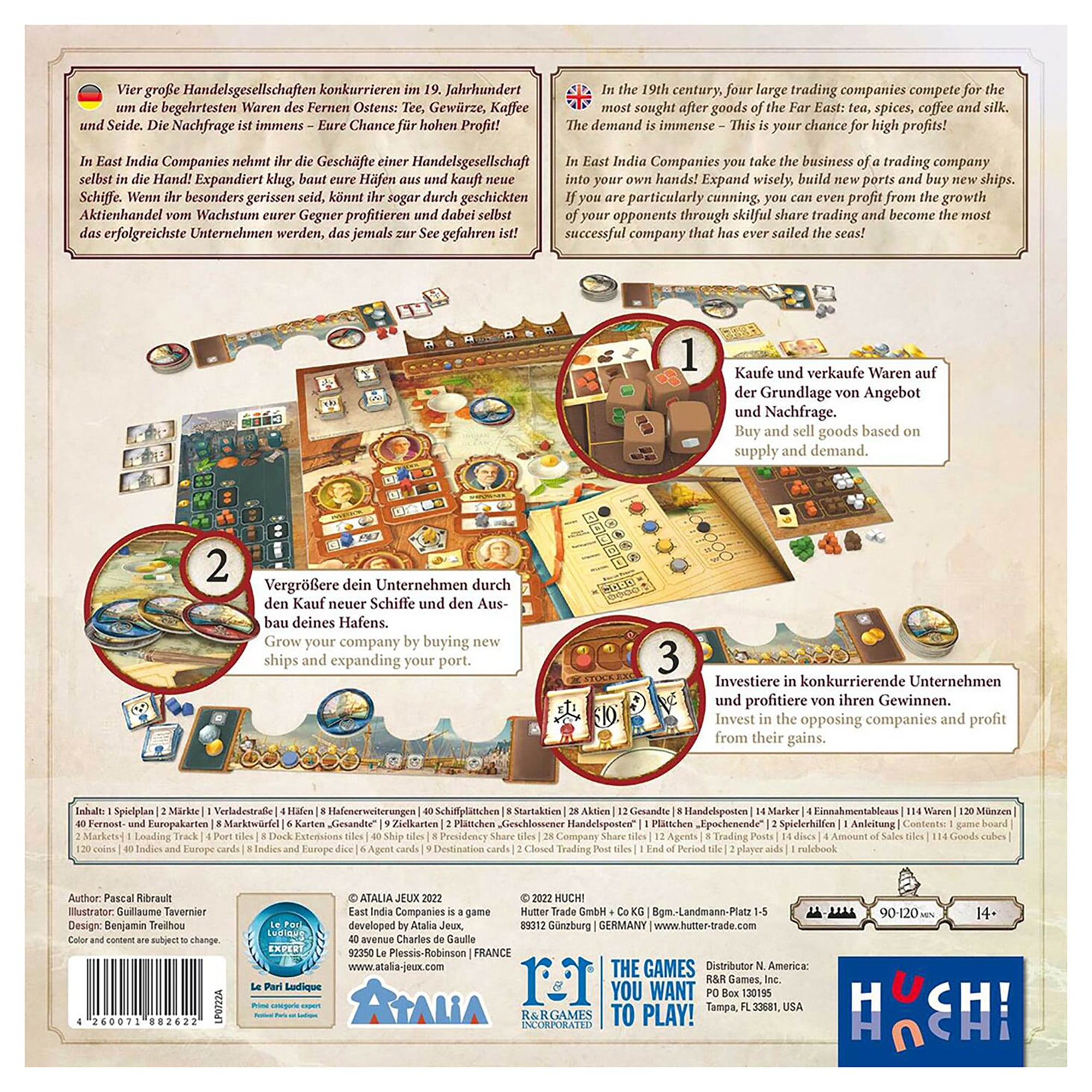 East India Companies - R&R Games, Strategy Board Game, High Seas Trading Company Game Set In The 19th Century, Buy Sell Grow Invest, Ages 14+, 2-4 Players, 90-120 Minute Game Play