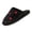 Black, variant on Women‘s Plush Heart Print Slippers, Closed Toe Open Back Mule House Shoes, Soft Cushioned Indoor Footwear for Home Comfort (1 Pair)