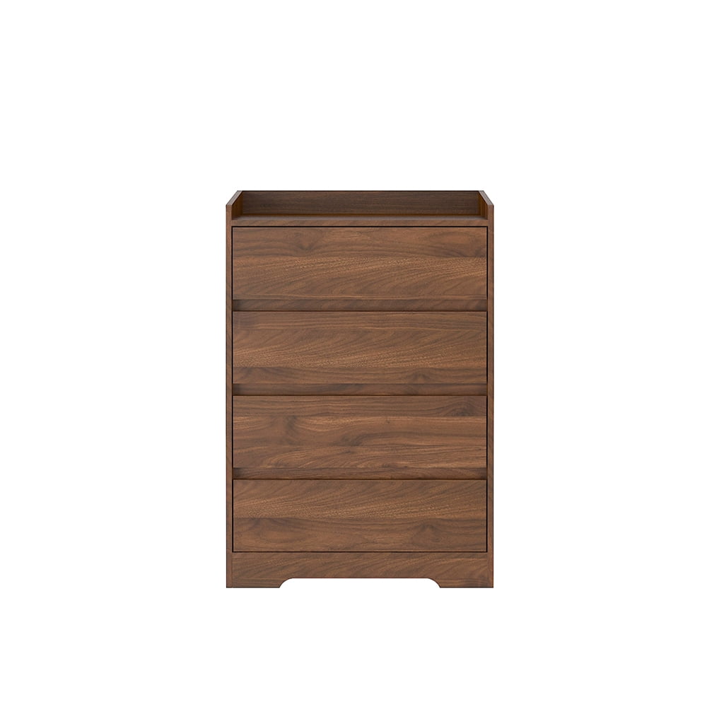 YINGYING 4 Drawer Dresser, Modern Wooden Tall Chest of Drawers Waterproof Dressers Storage Organizer for Living Room, Entryway, Bedroom