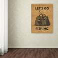 thumbnail image 3 of Trademark Fine Art 'Go Fishing Burlap' Canvas Art by Marcee Duggar, 3 of 3