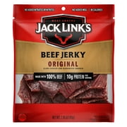 Jack Links Beef Jerky, 100% Beef, Original, 2.85 oz, 10g of Protein Per Serving