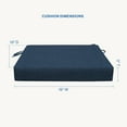 thumbnail image 6 of Hampton Texture Navy Essentials Square Seat Cushion (2-Pack), 6 of 8