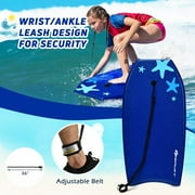 Demifill Boards for Beach, 41 Inch Lightweight Super Portable Surfing Bodyboard-L, Superior Buoyancy EPS Core & HDPE Slick Bottom, Surfboard for Kids Teens Adults Surfing, Blue