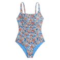 thumbnail image 6 of Yajing Women's Small Floral Swimsuit with Pad Without Brackets Blue L Tummy Control Swimsuits for Women, 6 of 7