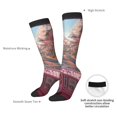thumbnail image 6 of Cauagu Vintage Pink Drive View Print Women's Men's Ankle Socks 1-pack Casual Athletic Socks for Unisex Adult Moisture-Wicking Socks for Daily Wear/Running/Sport, 6 of 8