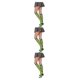 thumbnail image 1 of Sonducket 1 par de calcetines a rayas hasta la rodilla de arcoíris, medias cómodas, medias de manguera para disfraz de fiesta, rayas verdes y amarillas Type1 NO1 Sonducket CBP288762, 1 of 6