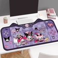 thumbnail image 4 of Sanrio Kuromi-alfombrilla de ratón gruesa Mymelody para mujer, alfombrilla de ratón extragrande con personaje de dibujos animados, alfombrilla de ratón encantadora, alfombrilla de teclado de mesa, 4 of 4