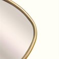 thumbnail image 3 of Caxkun Irregular Wall Mirror For Decor, Asymmetrical Metal Framed Wall Mirror For Living Room, Bathroom, 18.9x15.75 Inch Gold, 3 of 5