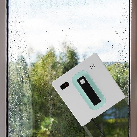 Window Cleaning Robot, 3 Automatic Path Modes Window Vacuum Cleaner, Electric Window Robot Machine, Remote & APP Control, Automatic Window Cleaning Machine for Home, Office (White)