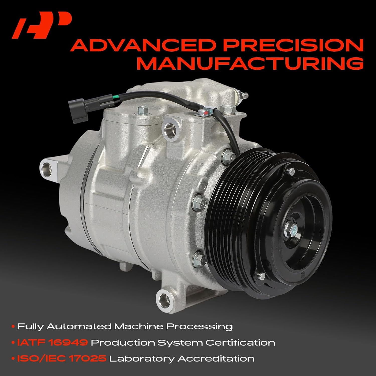 A-Premium AC Compressor with Clutch - Compatible with Ford Explorer 2011-2015, Police Interceptor Utility 2013-2015, Replace# 98332