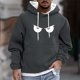 thumbnail image 1 of Sudadera con capucha para hombre, informal, a la moda, con estampado, con cordón, de manga larga, de poliéster, 1 of 5