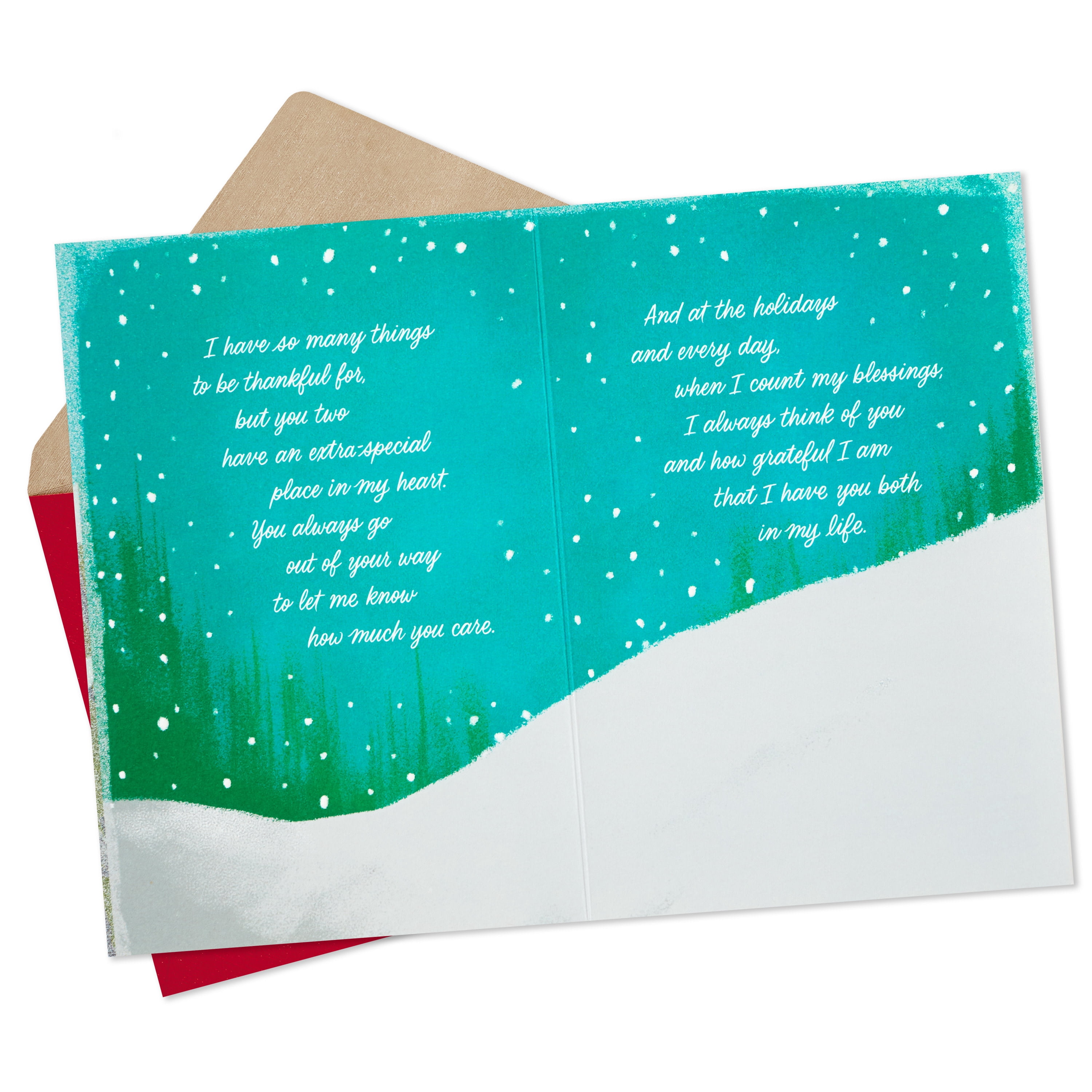 Hallmark Christmas Greeting Card for Daughter and Son-in-Law (I'm So Blessed to Have You)