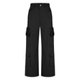 thumbnail image 5 of Tumotour Cargo Pants for Women Wide-Leg Pants Athletic Workout Running Joggers with Pocket Multi-Pocket Sport Long Pants, 5 of 5