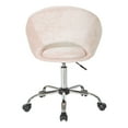 thumbnail image 4 of Milo Height Adjustable Home Office Chair in Micro-Fiber Blush Pink Velvet, 4 of 6