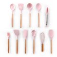 thumbnail image 1 of Juego de utensilios de cocina de silicona de 12 uds, utensilios de cocina resistentes al calor, utensilios de cocina antiadherentes, herramientas para hornear con caja de almacenamiento Adepaton 2026583-12, 1 of 1