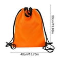 thumbnail image 3 of Waterproof Drawstring Gym Sack - Foldable Sports Duffel Swim Gear Bag Travel Toiletries Pouch Lightweight Beach Essential(Orange), 3 of 6