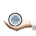 thumbnail image 4 of TFixol °C/°F Digital Thermometer Hygrometer Temperature Humidity Meter Alarm Clock Touch Key with Backlight, 4 of 7