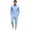 Sky Blue, variant on GrmtClth Mens Everyday Henley Matching Set Stand Collar Long Sleeve Shirt and Drawstring Pants Outdoor Leisure Outfit White M