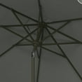thumbnail image 4 of SAFAVIEH Venice 11' Market Crank Round Umbrella, Grey, 4 of 5