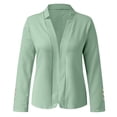 thumbnail image 6 of iHPH7 Open Front Blazer for Women Fall Blazers for Women Casual Blazer for Women Business Jackets for Women Work Jackets for Women Fall Jackets for Women Suit Jackets for Women Green 2 5XL, 6 of 7