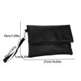 thumbnail image 4 of Bolso Bolso de embrague de sobre de moda para mujer, bolso de cuero, bolso de mano, bolso de tarjeta (negro), 4 of 6