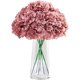 thumbnail image 1 of Paquete de 10 flores de hortensia rubor cabeza de flores de hortensia de seda artificial con tallos para la decoración del hogar del banquete de boda Ofspeizc CZJJ-HQ12-7, 1 of 5