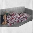 thumbnail image 6 of Retro Soft Flannel Fleece Throw Blanket, Hazy Butterflies on Nostalgic Background Classic Paintbrush Design Print, Cozy Plush for Indoor and Outdoor Use, 60" x 80", Black Lilac Pink, by Ambesonne, 6 of 6