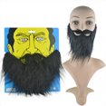 thumbnail image 3 of 5 piezas de barbas postizas, bigotes, barbas de Halloween para adultos y niños, 3 of 5
