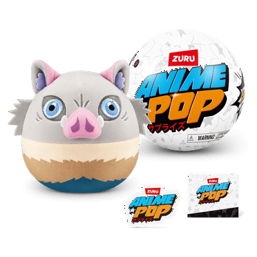 5 Surprise Anime Pop Plush (Assorted) Novelty Blind Unboxing Collectible Toy by ZURU