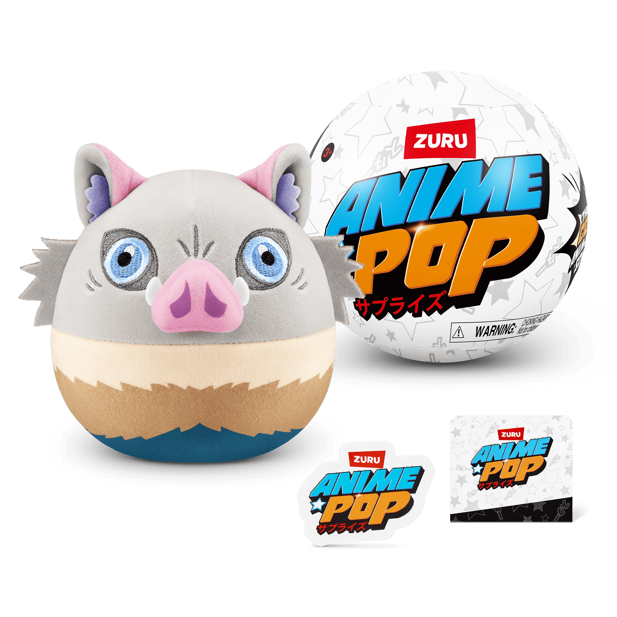 5 Surprise Anime Pop Plush (Assorted) Novelty Blind Unboxing Collectible Toy by ZURU