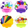 thumbnail image 4 of Craft Kit Kids 1000Pcs Kids DIY Art Craft Box Crafting Supplies Kit DIY Projects Scrapbooking Craft Kit Glitter Pompons  Feathers  Buttons  Sequins for Kids DIY Art Supplies  Pipe Cleaner, 4 of 8