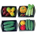 thumbnail image 1 of Shisuyan Panier de Légumes Petits Couleurs Assorties 4 Pcs 2.36x1.69x0.20 Po, 1 of 8