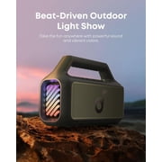 Soundcore Boom 2 by Anker, Outdoor Speaker, 80W, Subwoofer, 24H Playtime, IPX7 Waterproof, Floatable, Rgb Lights, Green