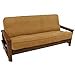 thumbnail image 3 of Blazing Needles Solid Microsuede Double Corded 8" to 9" Futon Cover, Full, Chocolate, 3 of 3