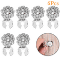 thumbnail image 2 of 6 PCS Button Covers, Detachable Rhinestone Button Covers for Women Blouses Crystal Decorative Clips Buttons Jewelry for Jeans Sewing DIY Craft Women Men, 2 of 8
