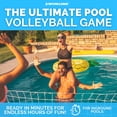 thumbnail image 2 of Swimline Cross Inground Swimming Pool Fun Volleyball Net Game Water Set, 2 of 6