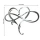 thumbnail image 2 of Decoración de Pared de Metal con Forma de Corazón Infinito, de Hierro Forjado, para Interiores, 17 X 20 Cm, 2 of 2