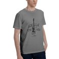 thumbnail image 4 of Men Vintage Rock Guitar USA Flag Graphic T-Shirt, "Rockin' In The USA" Crew Neck Poly Cotton Short Sleeve Patriotic Music Tee, 4 of 8