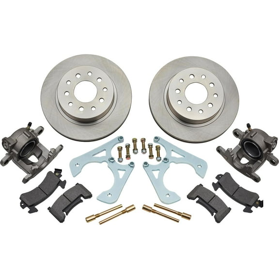 Speedway Motors Rear Disc Brake Conversion Kit, GM 10 and 12 Bolt, Bolt-On Rear Disc Brake Kit with Rear Brake Caliper