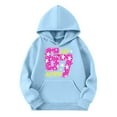 thumbnail image 4 of 67 Niños con capucha Niñas 6 7 Meme Sudadera cómoda manga larga Suéteres divertidos 6 7 Número impreso Novedad manga larga con capucha Suéter de moda cómodo once once hoodie (Azul celeste,3-4 años), 4 of 4