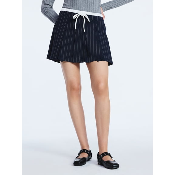 Scoop Women's Double Waistband Mini Skirt, Sizes 0-18