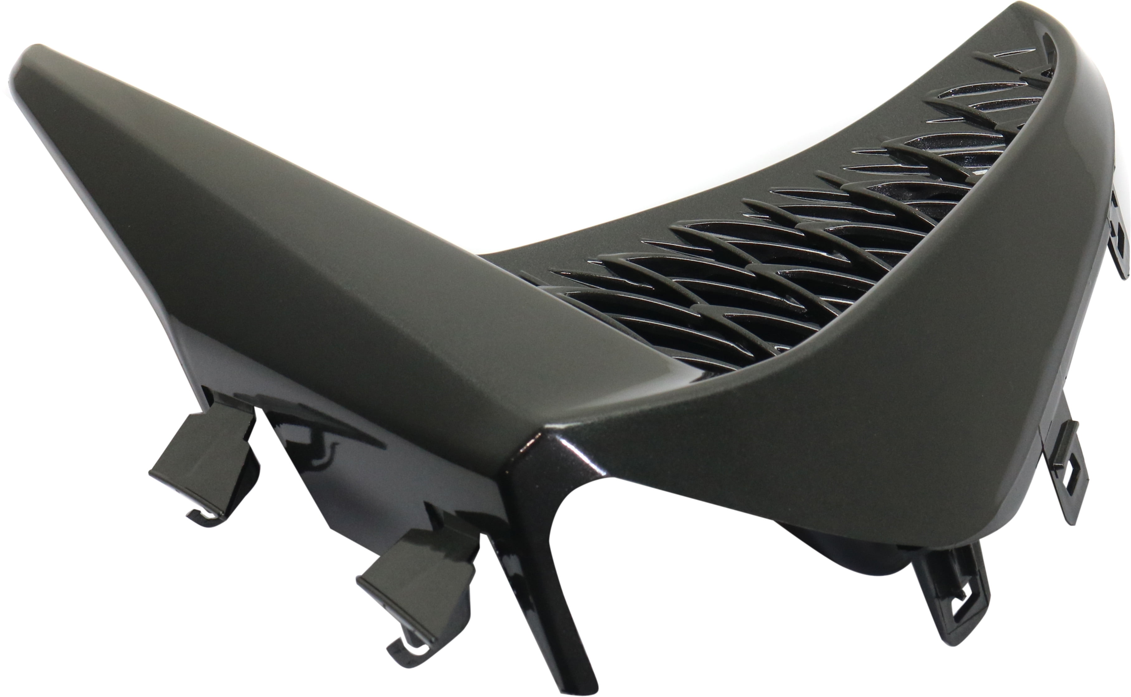 Bumper Grille Compatible With 2017-2020 Lexus IS300 IS350 Front, Left Driver Side, Outer Black