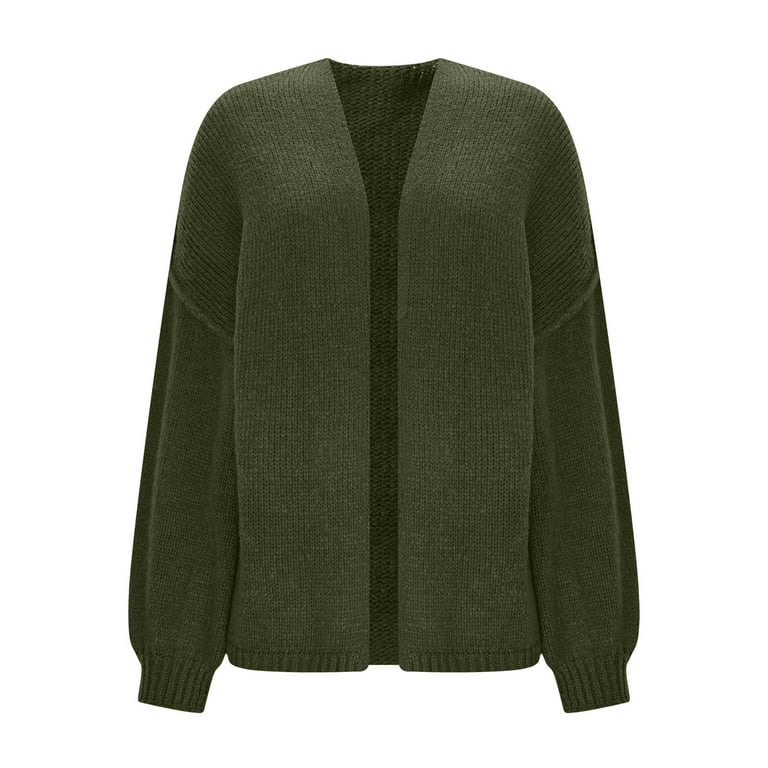 Womens Oversized Cardigan Sweaters 2026 Fall Long Lantern Sleeve