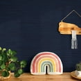thumbnail image 2 of Tempaper Textured Horizontal Faux Grasscloth Navy Blue Peel and Stick Wallpaper, 20.5" x 16.5', 2 of 8