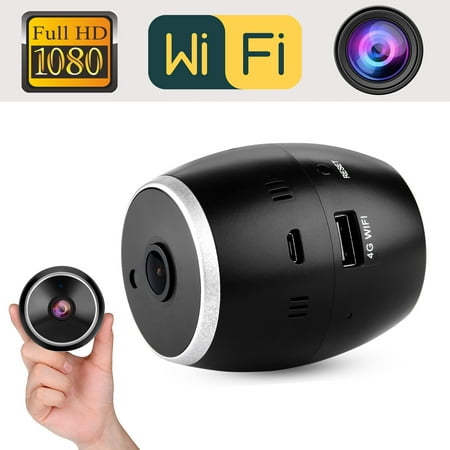 AGPtek Wireless IP Camera Mini wifi Cameras for Security 1080P HD 185°Panoramic Two Way Audio