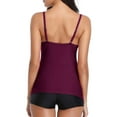 thumbnail image 3 of Women Ruffle Tankini Swimsuits Two Pieces Tummy Control Bathing Suits Flounce Swimwears, 3 of 9