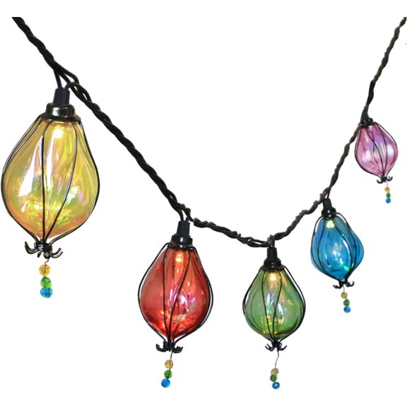 Outdoor String Lights, 10FT Multicolor Patio String Lights Plug-in