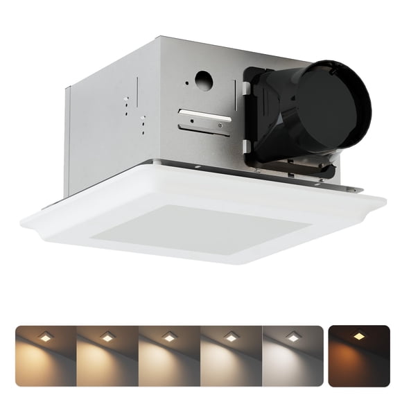 Extractor de baño JULLISON 100CFM con luz nocturna 26W
