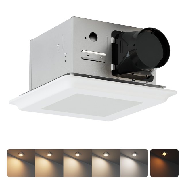 Extractor de baño JULLISON 100CFM con luz nocturna 26W