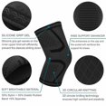 thumbnail image 2 of Knee Sleeve Compression Brace Support Joint Arthritis Pain Relief Ankle Elbow(1 Pairs), 2 of 8